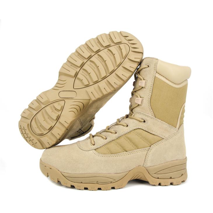 Bottes de désert tactique en cuir pour voyager 7215