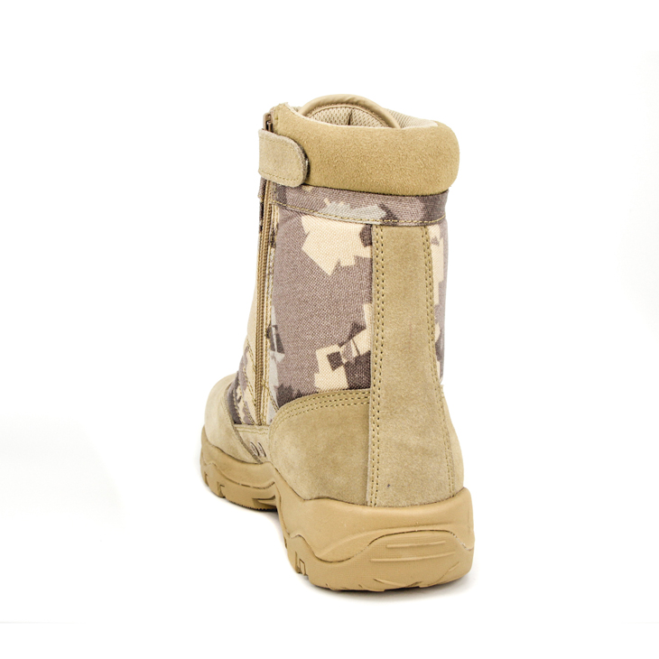Chaussure de désert militaire tactique jaune 7203