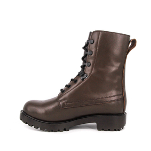 Boots en cuir militaire à isolation marron 6246