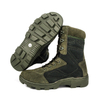 Bottes de désert militaire à fermeture éclair confortable vert olive 7282