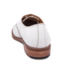 Chaussures de bureau des hommes blancs brillant 1255