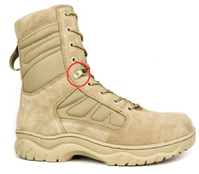 Quelles sont les différents œillets de chaussures pour les bottes militaires v4