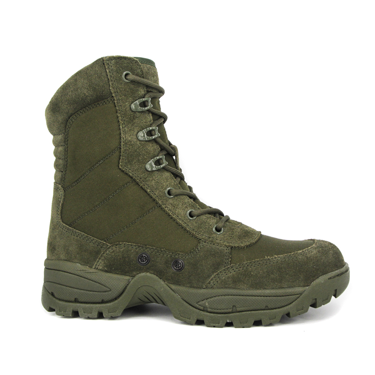 Bottes de désert militaire vert éclair 
