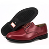 Prix ​​pas cher homme rouge brun vache en cuir chaussures de bureau militaire 1242