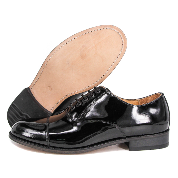 Police Smooth Patent Leather Men Formel Office Chaussures 1250