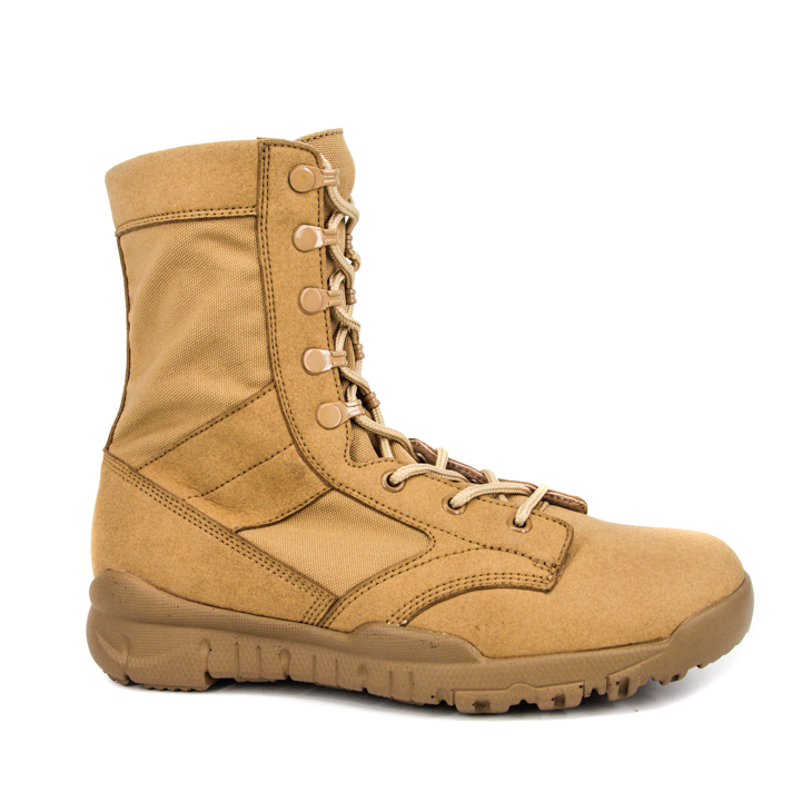 Armée masculine avec fermeture à glissière latérale pour les bottes de désert du travail 7276