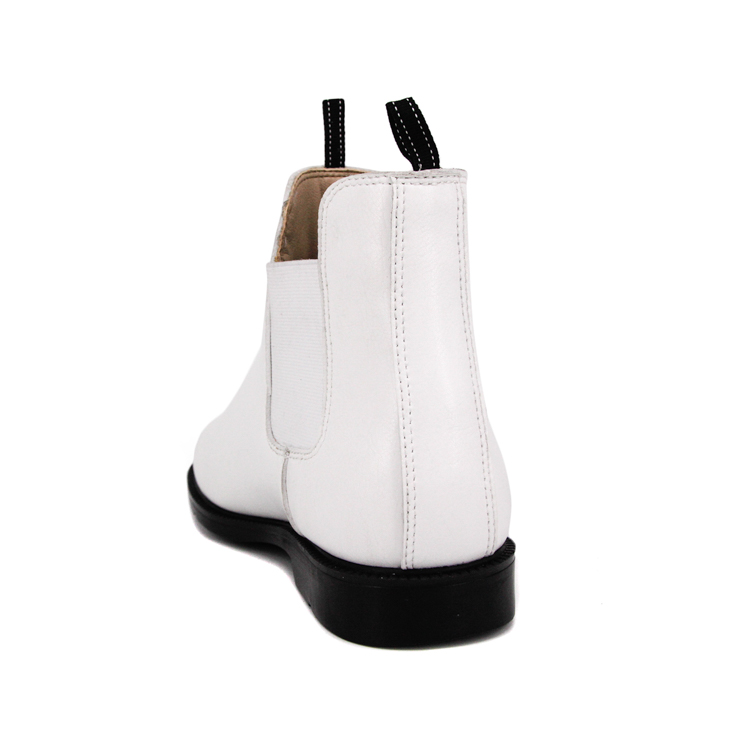 Cow Leather Slip White Fashion Office Chaussures 1251