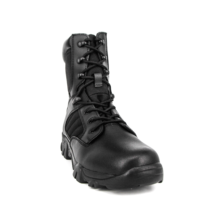 Bottes tactiques militaires de la police coréenne à haute brillance 4261 