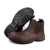 Chaussures de sécurité en cuir marron de qualité 3104