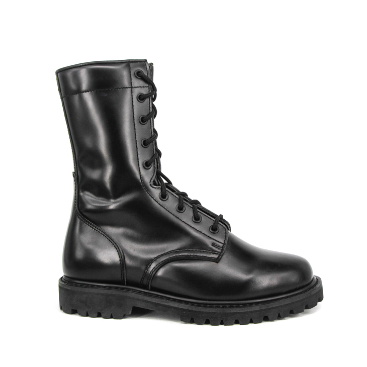 Bottes de cuir complet à infanterie à zip long 6203