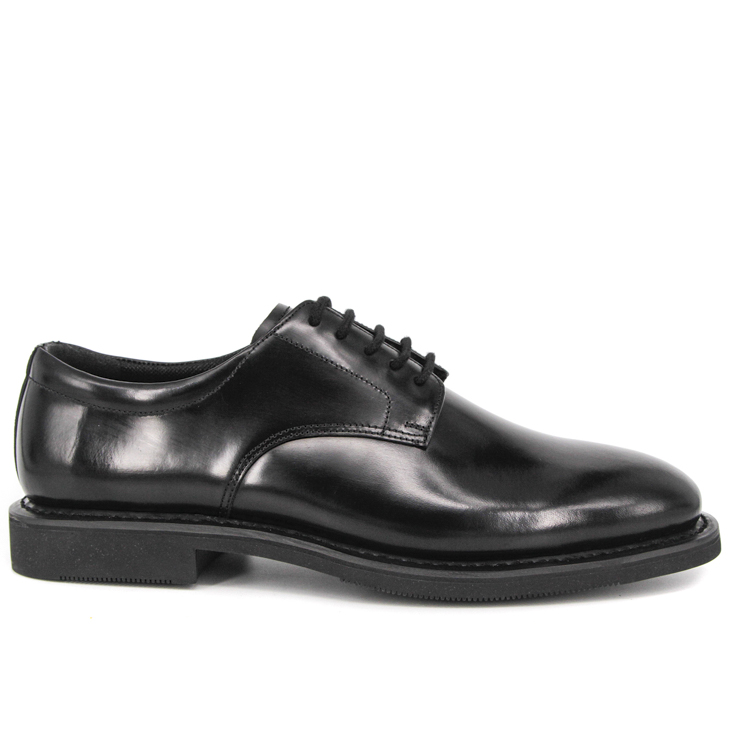 Chaussures de bureau militaire d'Oxford en cuir plat 1215