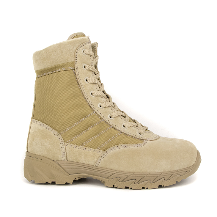 Police d'usine Allemagne Bottes de désert en cuir 7241