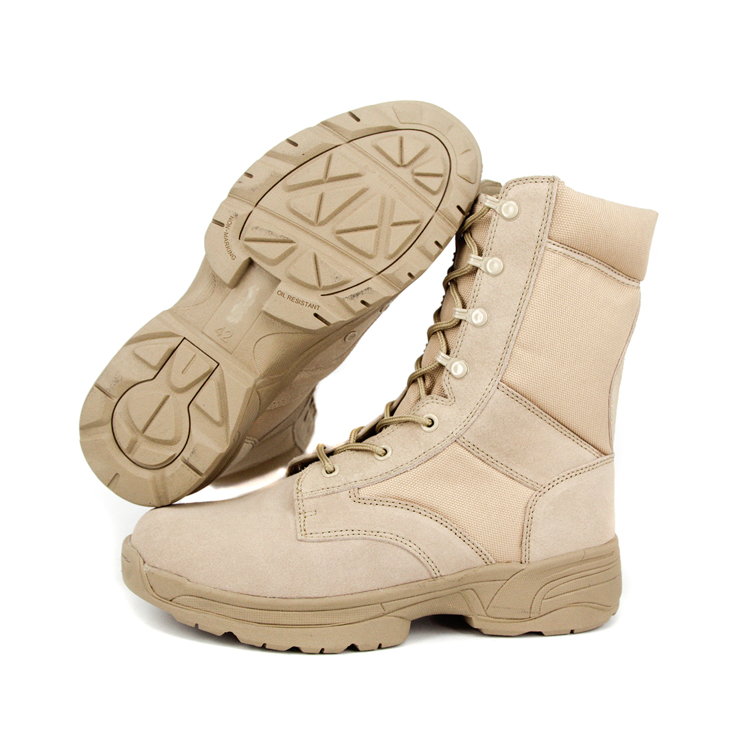 Prix ​​d'usine en stock Bottes de combat militaire de l'armée Bottes désertiques 7260