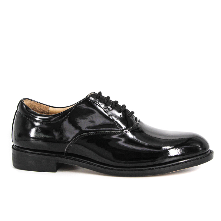 Chaussures de bureau en cuir brillant en cuir 1238