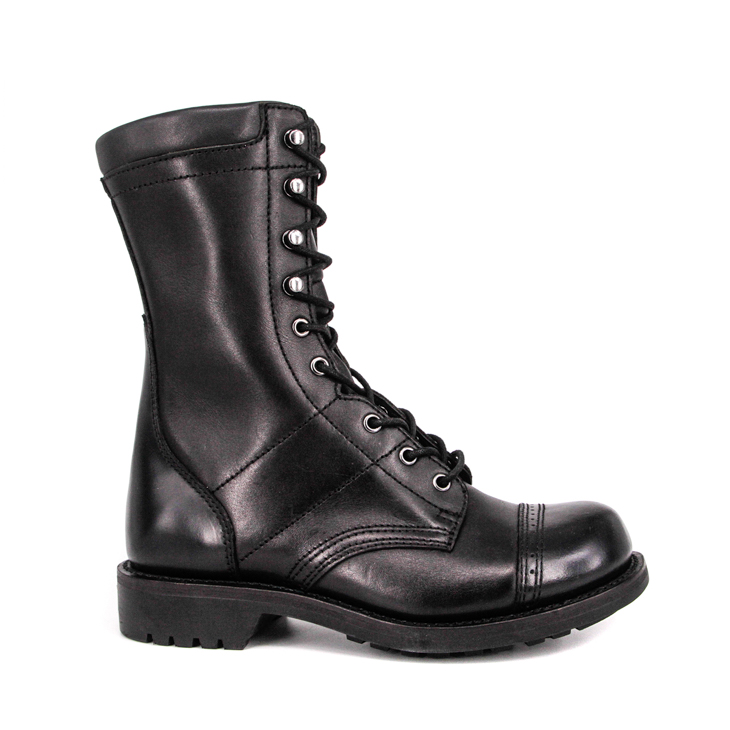 Allemagne Goodyear Officier noir Bottes en cuir complet 6217