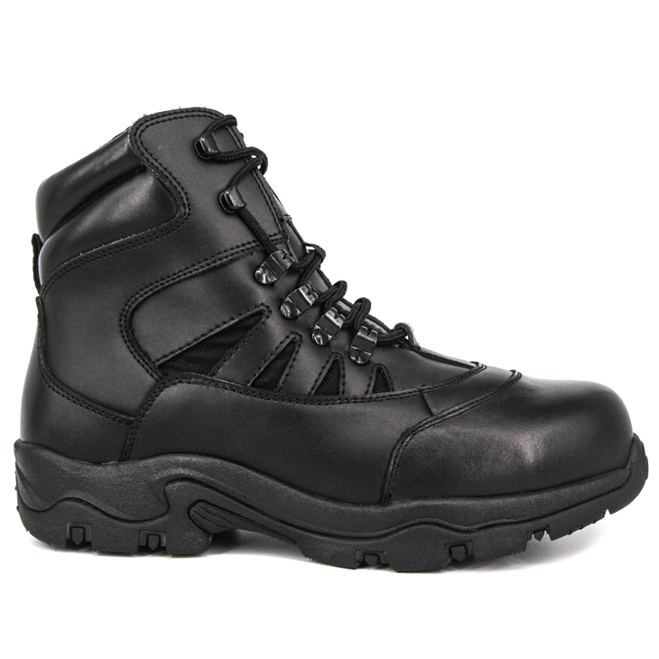 Boots tactiques militaires de la cheville noire 4104