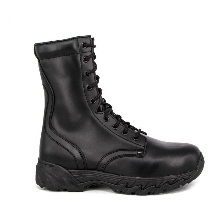 Bottes en cuir complet de tactique noir durable 6235 