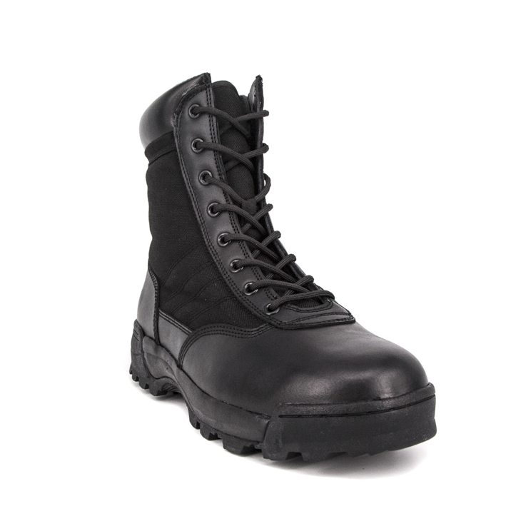 Bottes tactiques militaires noires masculines légères de l'armée 