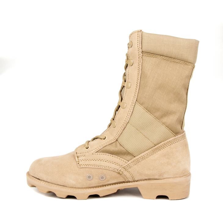 Sole de la mode en caoutchouc Bottes de désert en cuir de vache 7253