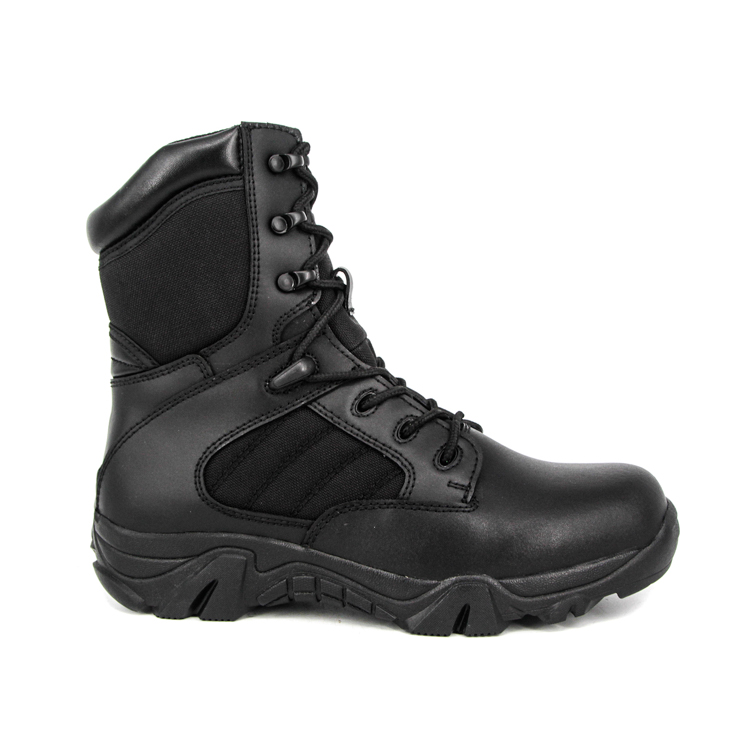 Bottes tactiques militaires de la police coréenne à haute brillance 4261 