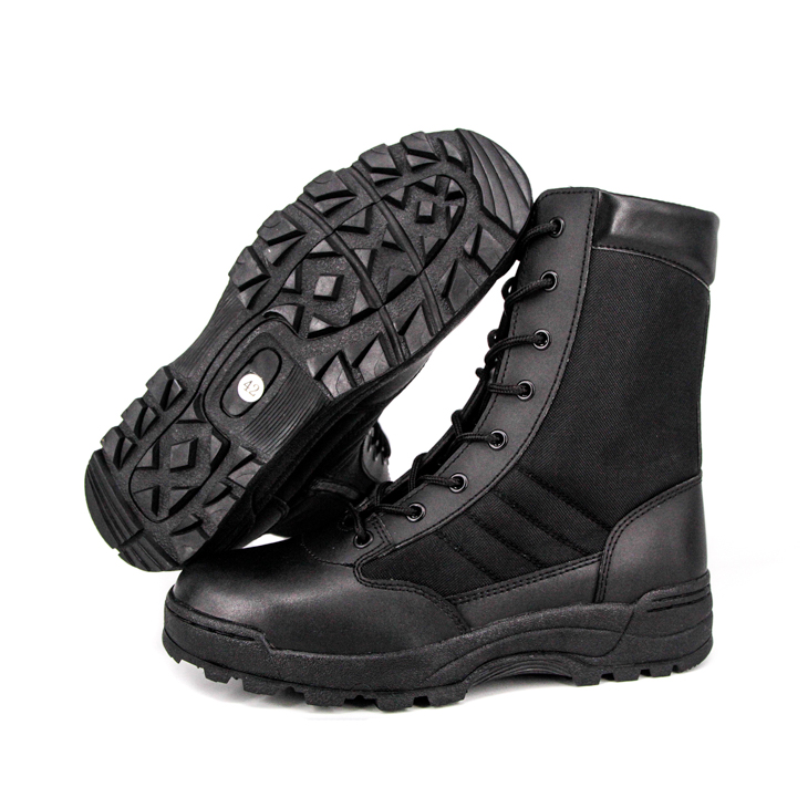 Police britannique zip des orteils militaires bottes tactiques 4252