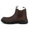 Chaussures de sécurité en cuir marron de qualité 3104