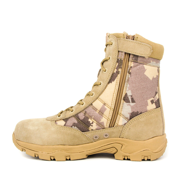 Chaussure de désert militaire tactique jaune 7203