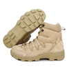Bottes de désert en cuir kaki de mode 7106