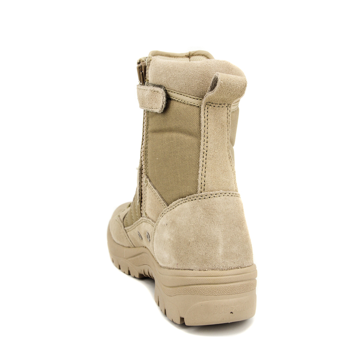 Bottes de désert militaire de couleur de couleur de sable 