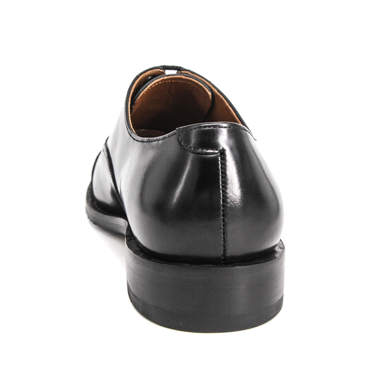 Chaussures de bureau à plat noir 1202