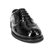 Chaussures de bureau militaire brillant noir brillant 1282