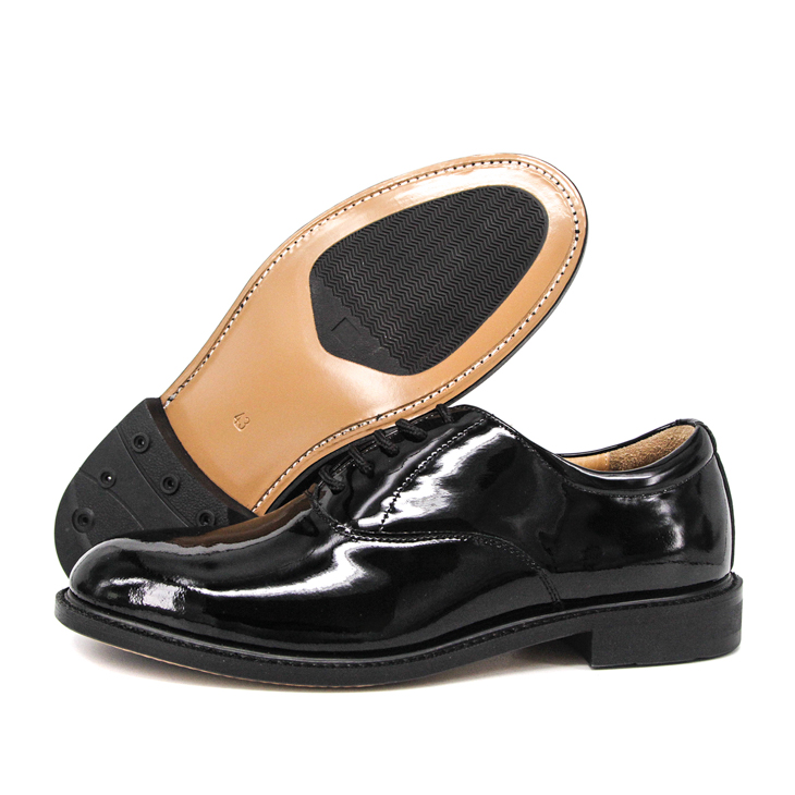 Chaussures de bureau en cuir brillant en cuir 1238