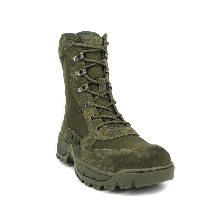 Bottes de désert militaire vert éclair 
