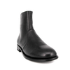 Type de cheville en cuir noir Slip résistant en caoutchouc Sole Chaussures de bureau 1247