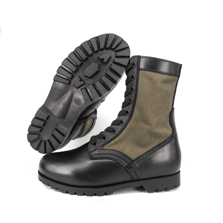 Bottes de jungle de caoutchouc masculin de l'armée verte 5227