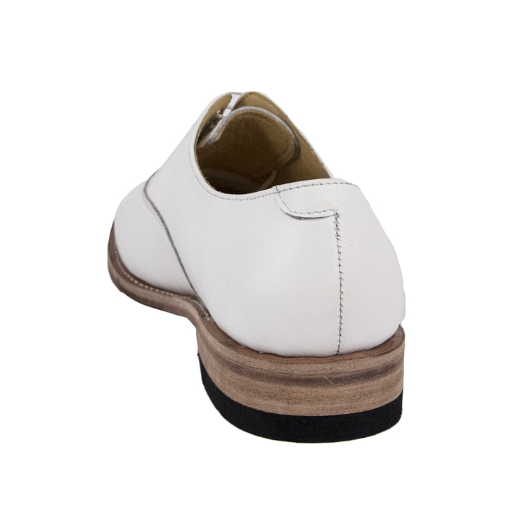 Chaussures de bureau en cuir breveté brillant blanc 1216