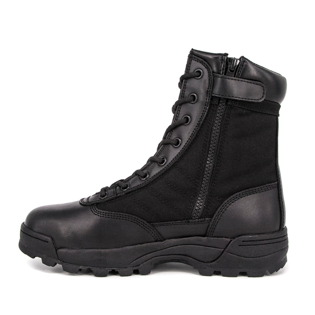 Bottes tactiques militaires noires masculines légères de l'armée 