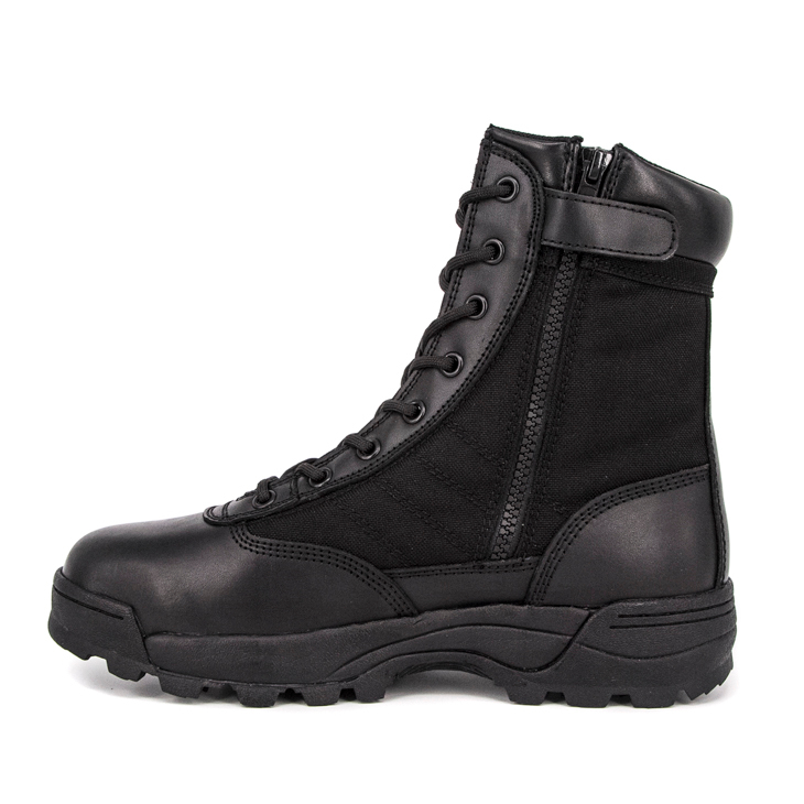Bottes tactiques militaires noires masculines légères de l'armée 