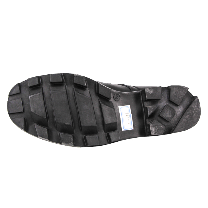 Bottes de jungle de l'armée britannique noire avec fermeture éclair 5204