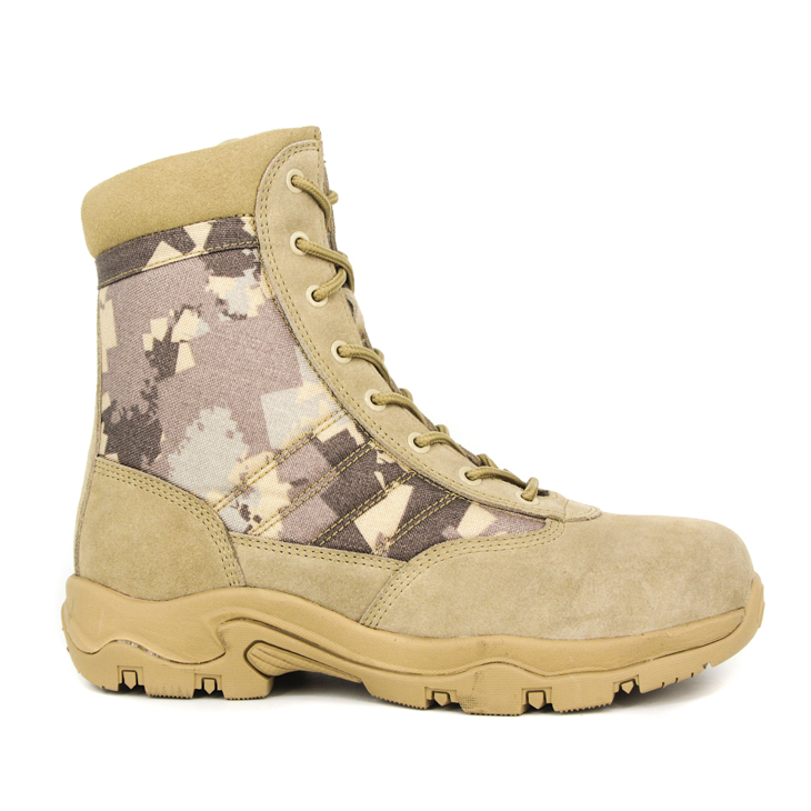 Chaussure de désert militaire tactique jaune 7203