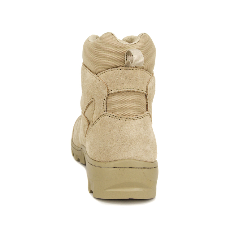 Bottes de désert en cuir kaki de mode 7106