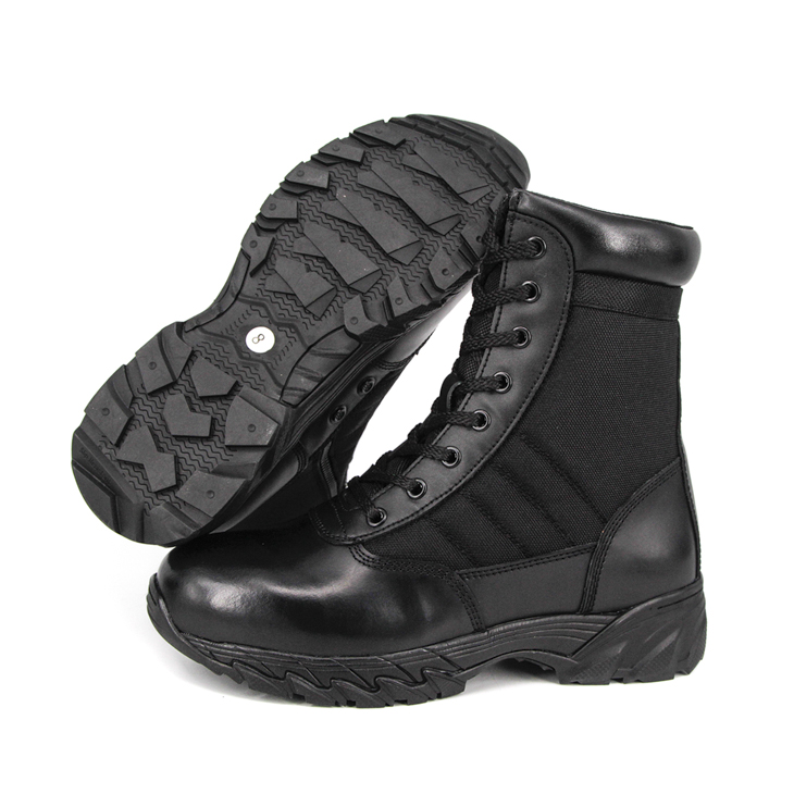 Boots tactiques classiques en caoutchouc noir 4237