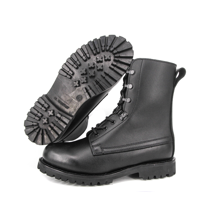 Police britannique travaillant des bottes en cuir complètes 6222