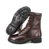 Nouveau design Boots en cuir complet brun rouge bon marché 6291