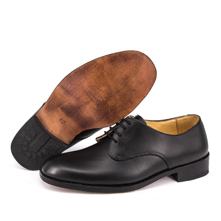 Chaussures de bureau imperméables en cuir noir pour hommes 1211