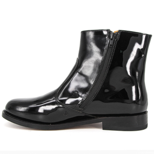 Chaussures de travail en cuir brevet non glissant à glissière 1239