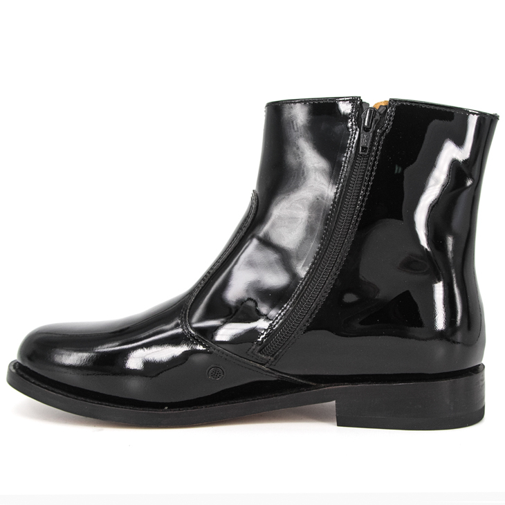 Chaussures de travail en cuir brevet non glissant à glissière 1239