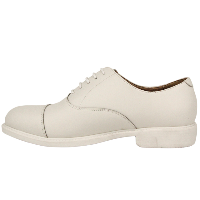 Chaussures de bureau de travail de qualité brillante blanche à la mode 1219 