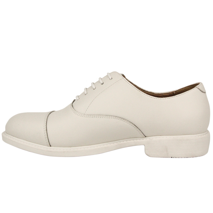 Chaussures de bureau de travail de qualité brillante blanche à la mode 1219 