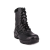 Combatter les bottes en cuir complet en cuir tactique en noir tactique durable 6234
